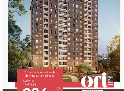 Apê de 33m² a 49², 1 ou 2 Dorms, 4min Pça da Árvore